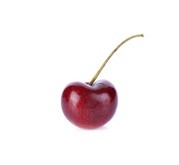 cherry on white background
