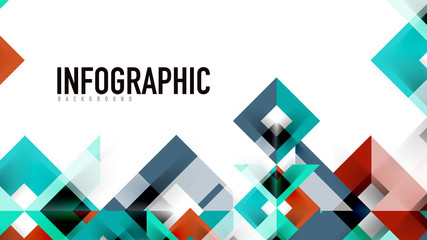 Business presentation geometric template