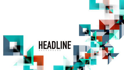 Business presentation geometric template