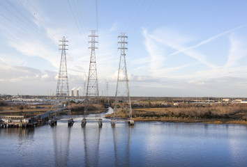 Fototapeta na wymiar Jacksonville Power Plant