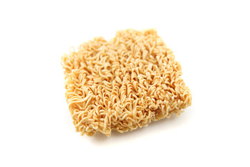 Instant noodles isolated on white background