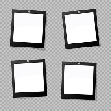 Set square photo frame. Vector illustration EPS 10.