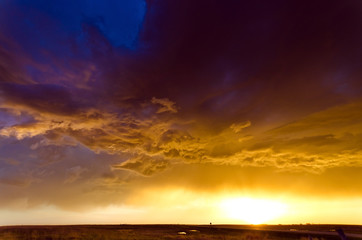 Obraz premium Cloudy sunset