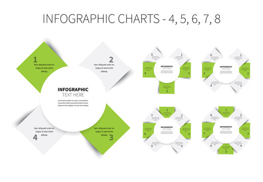 Overlapping Cirlces and Squares Infographic Layout 2