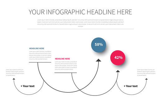 Curved Arrow Infographic Layout