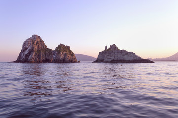 rugged island in Busan