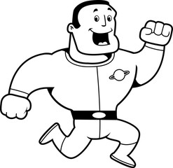Astronaut Running