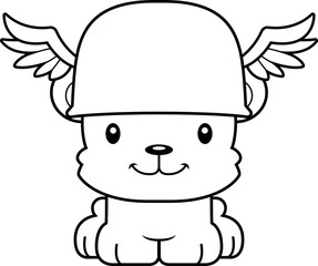 Cartoon Smiling Hermes Bear