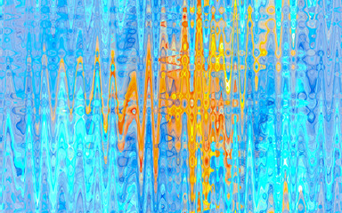 Blue and yellow abstract colorful fractal background
