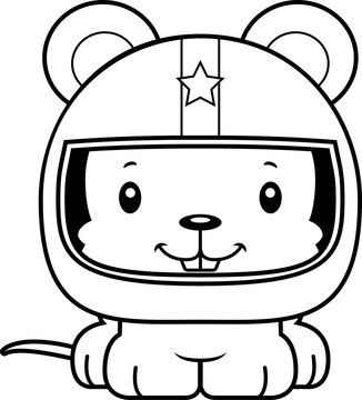recommend clip art: Cartoon Smiling Race Car Driver Mouse