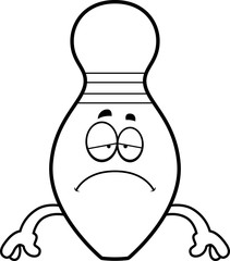 Sad Cartoon Bowling Pin