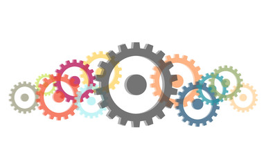 Viele bunte Mechanismen