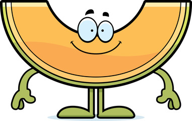 Happy Cartoon Cantaloupe