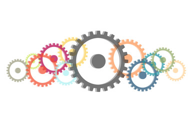Viele bunte Zahnräder - Einstellungen