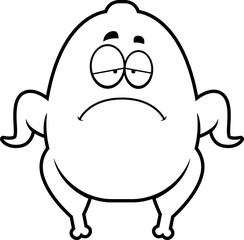 Sad Cartoon Turkey