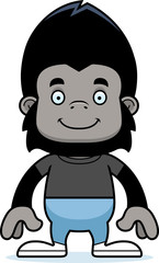 Obraz premium Cartoon Smiling Gorilla
