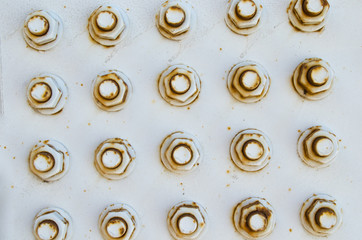 Abstract background the nuts and bolts