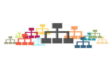 Viele bunte Stammbäume