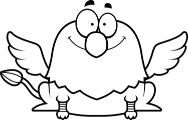 Smiling Cartoon Griffin