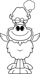 Cartoon Buffalo Wings Dreaming