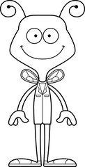 Cartoon Smiling Doctor Bee