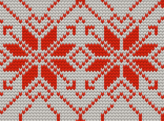 White and Red Holiday seamless pattern. EPS 10 vector