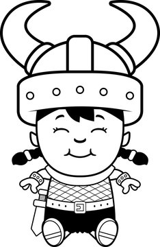 recommend clip art: Cartoon Orc Child Sitting