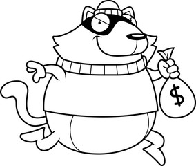 Cartoon Cat Burglar