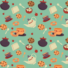 tea cookies pattern  