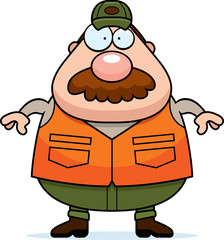 Cartoon Hunter Mustache