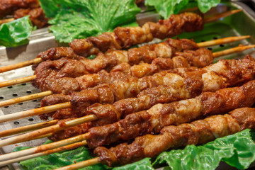 Meat on sticks