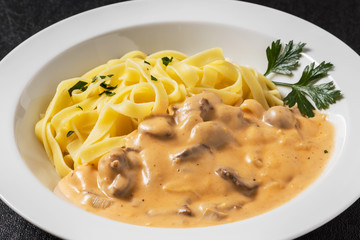 ビーフストロガノフ ロシア料理　Beef stroganoff Russian food
