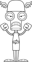 Cartoon Angry Hermes Robot