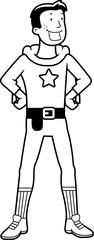 Cartoon Superhero Sidekick