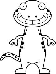 Happy Cartoon Salamander