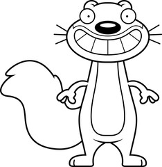 Happy Cartoon Squirrel