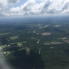 Fototapeta premium Airplaine Aerial nad polem