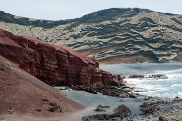 Volcanic coastline of Lanzarote