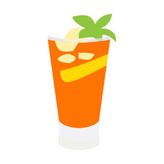 Isolated cocktail on a white background, Vector illustration