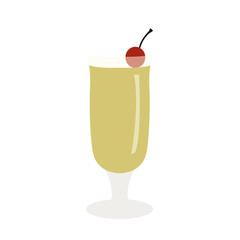 Isolated cocktail on a white background, Vector illustration