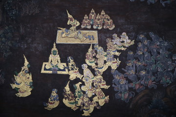 temple art in thailand