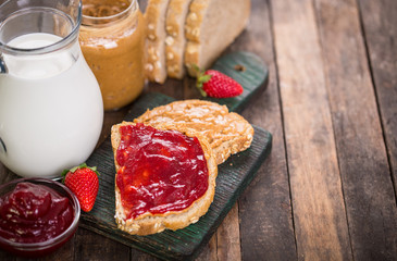 Peanut butter and jelly sandwich 