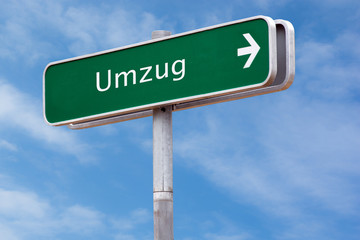 Schild 126 - Umzug