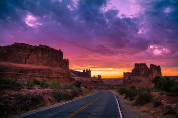 Sunset after T-Storm in Arches National Park