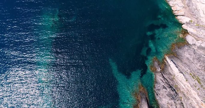 crique et calanque vues du haut, espagne