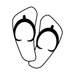 flip flops sandals icon image