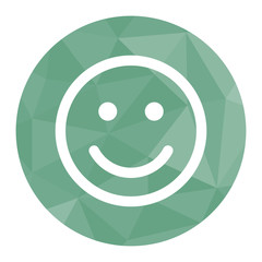 Polygon Icon Smiley positiv