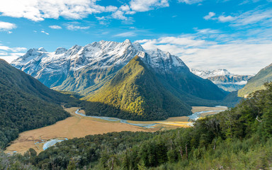 Landscape around Queenstown, New Zealand