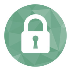 Polygon Icon Vorhängeschloss