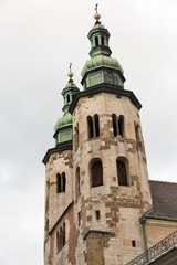 Fototapeta na wymiar St Andrew church in Krakow, Poland.